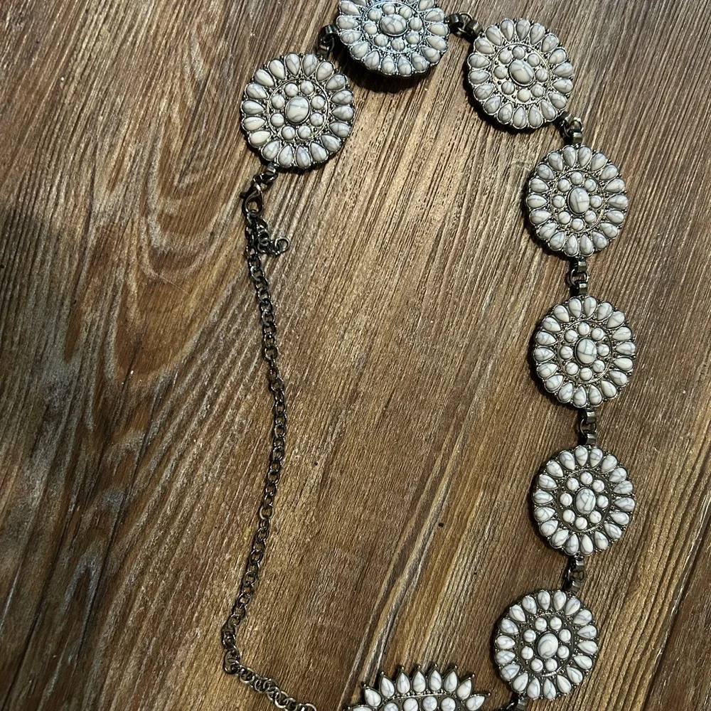 Chic Silver Floral Belt for Kids